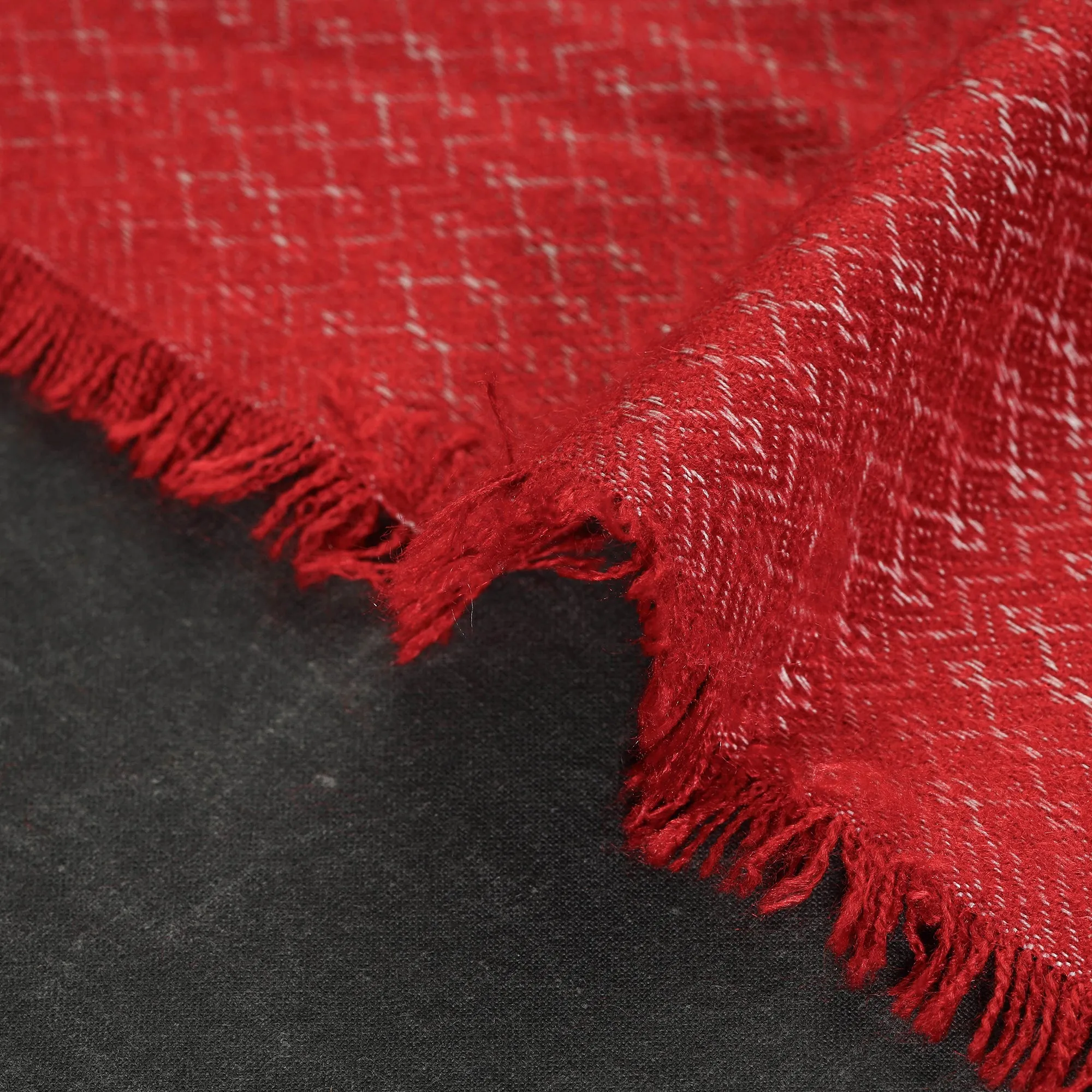 Red - Acrylic Fine Wool Fabric 02