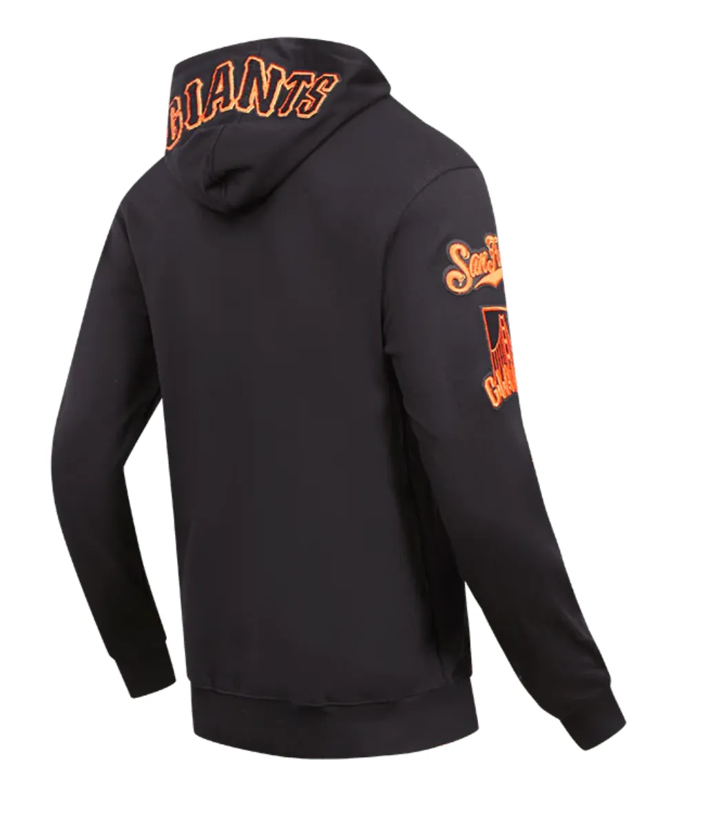 San Fransisco Giants Black Zipper Hoodie