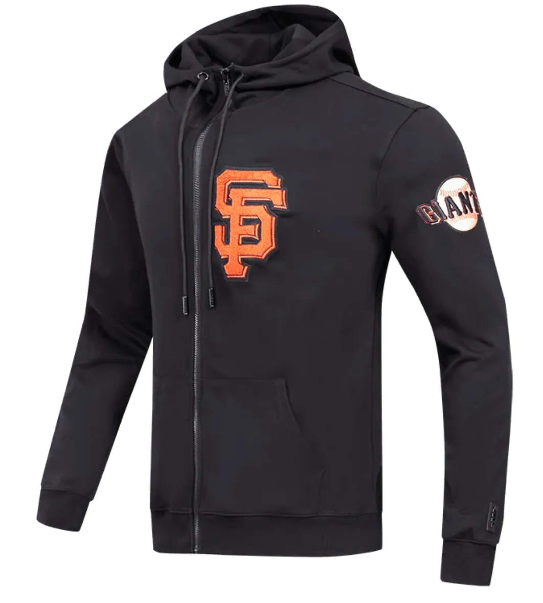 San Fransisco Giants Black Zipper Hoodie