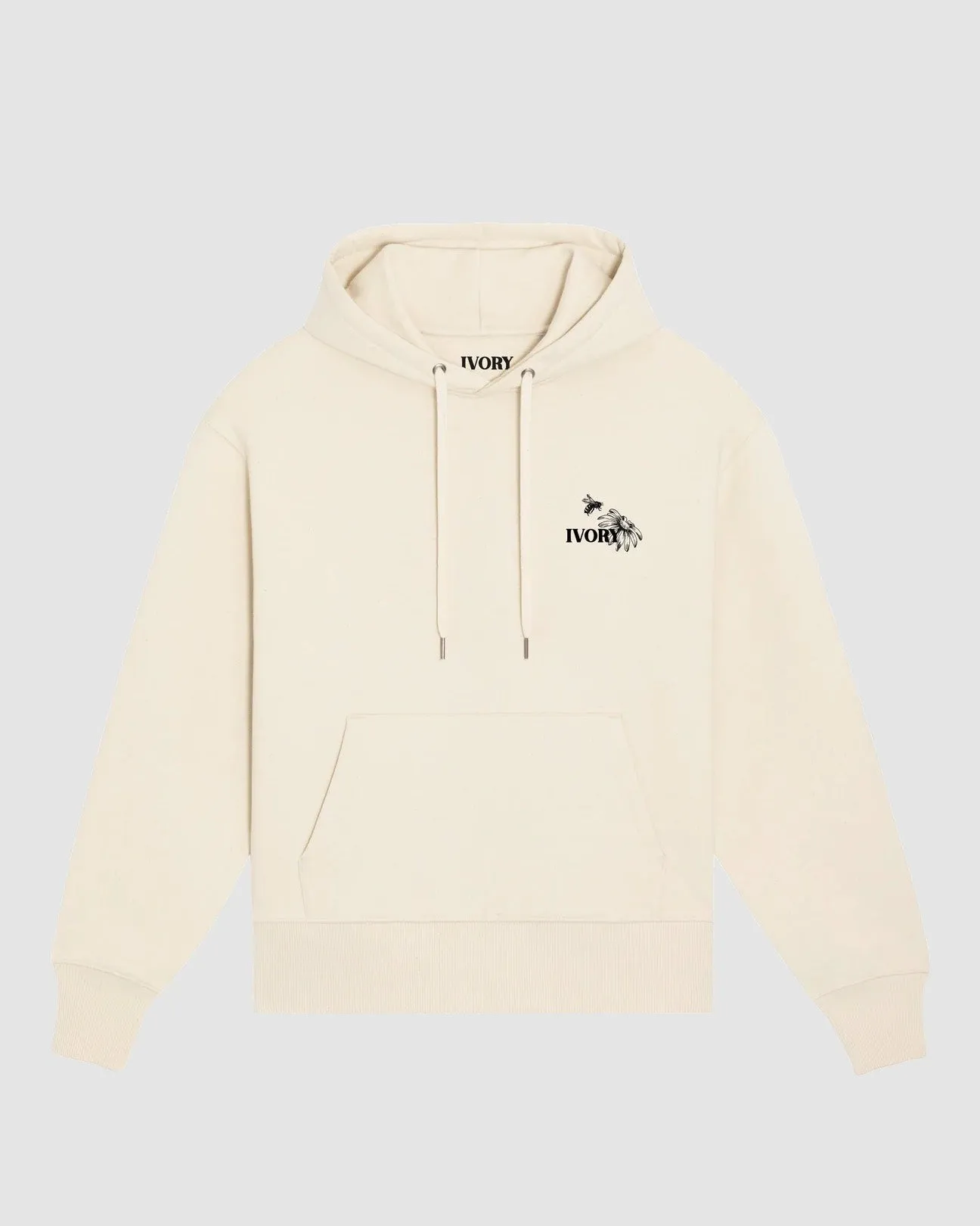 SAVE THE BEES HOODIE IN ECRU