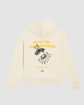 SAVE THE BEES HOODIE IN ECRU