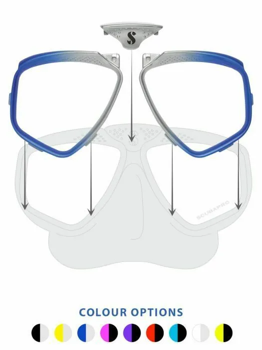 Scubapro Zoom Evo Mask color kits