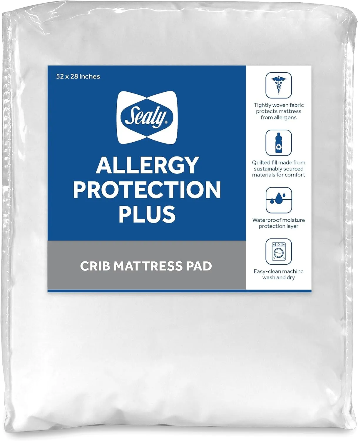 Sealy® Allergy Protect Antimicrobial Crib and Toddler Mattress Pad