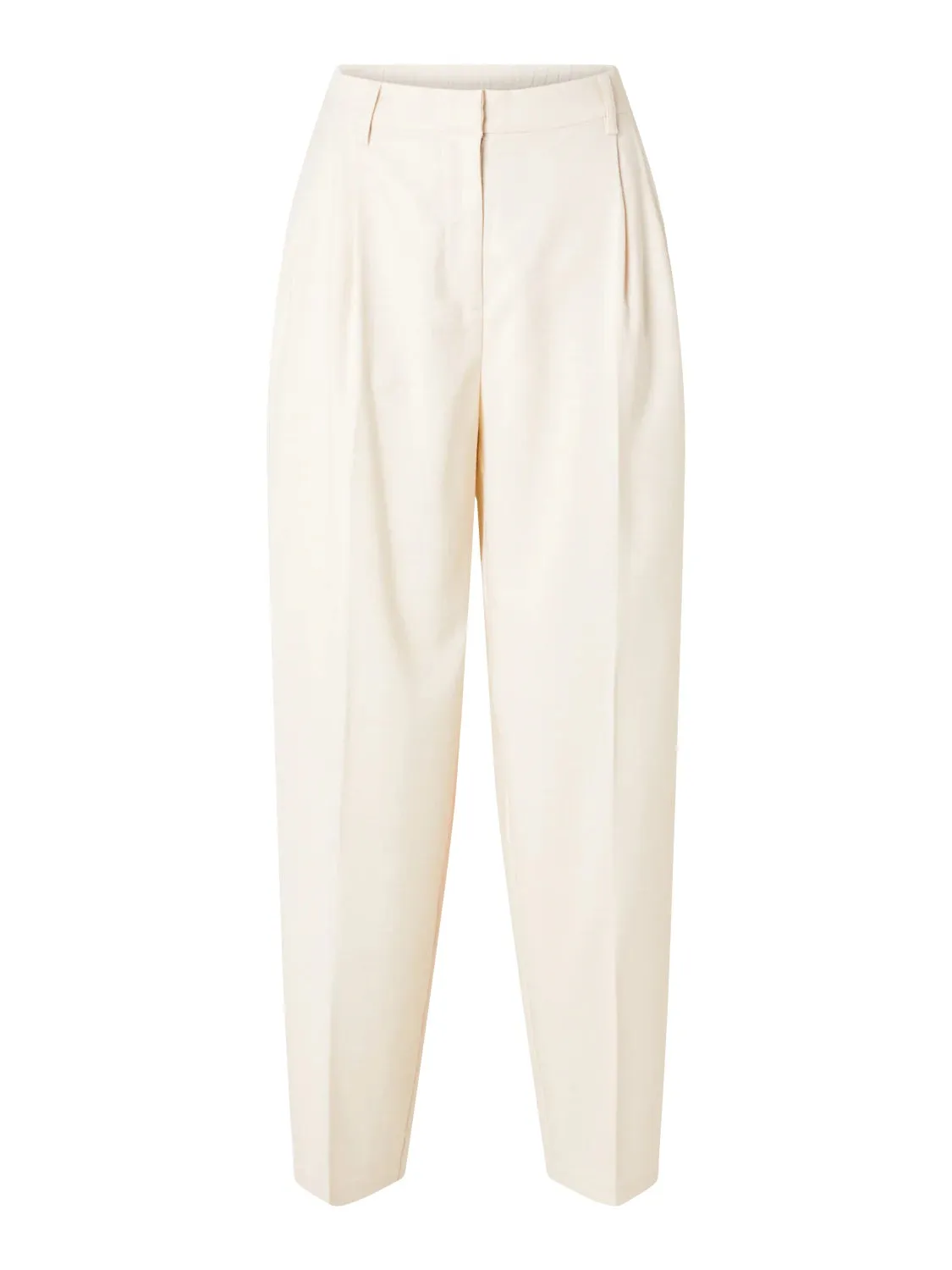 Selected Femme Selfina Barrel Trouser Birch/Melange