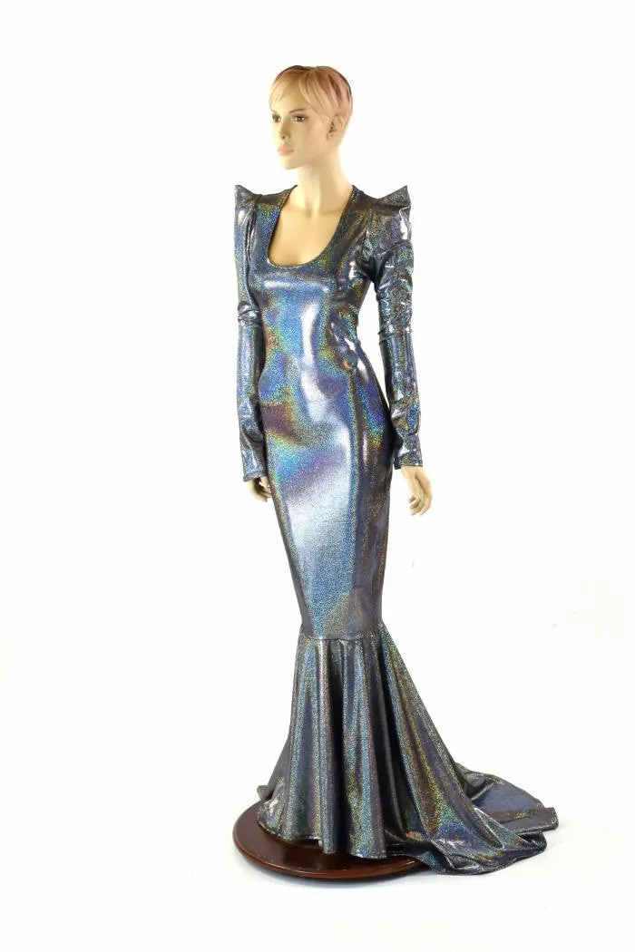 Silver Holographic Gown