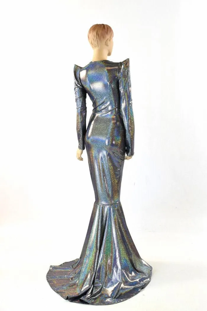 Silver Holographic Gown