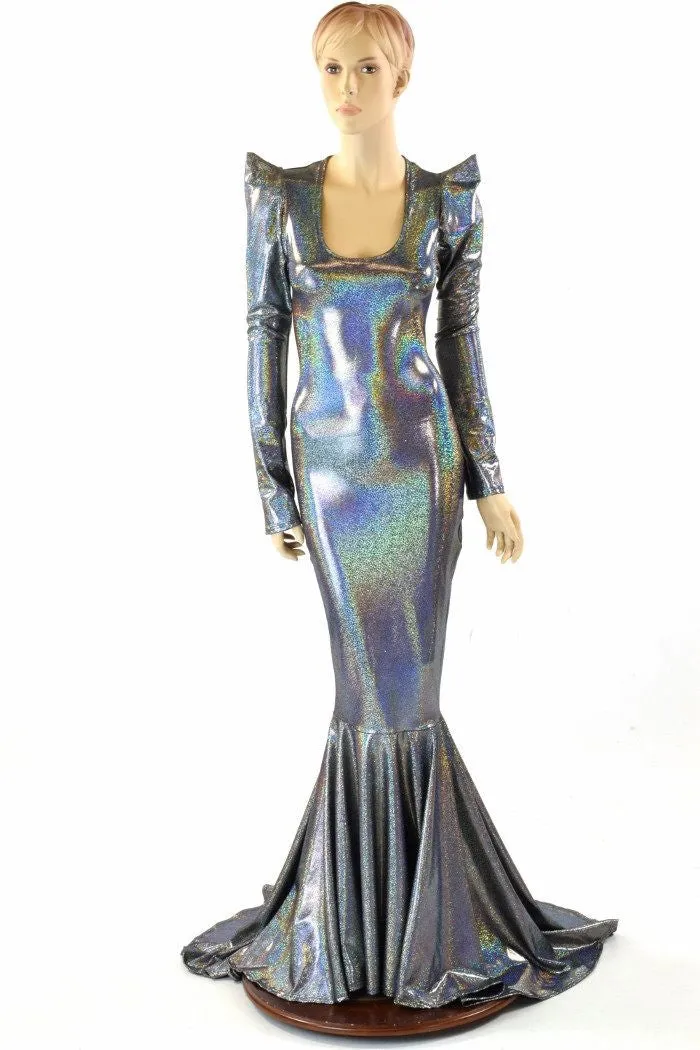 Silver Holographic Gown