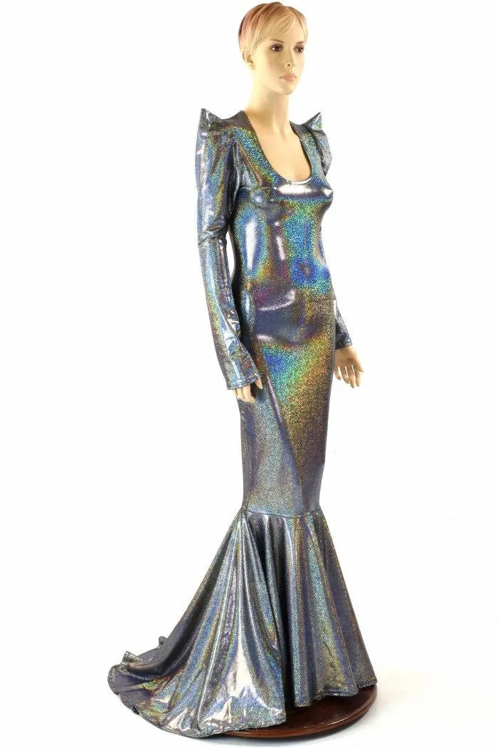 Silver Holographic Gown