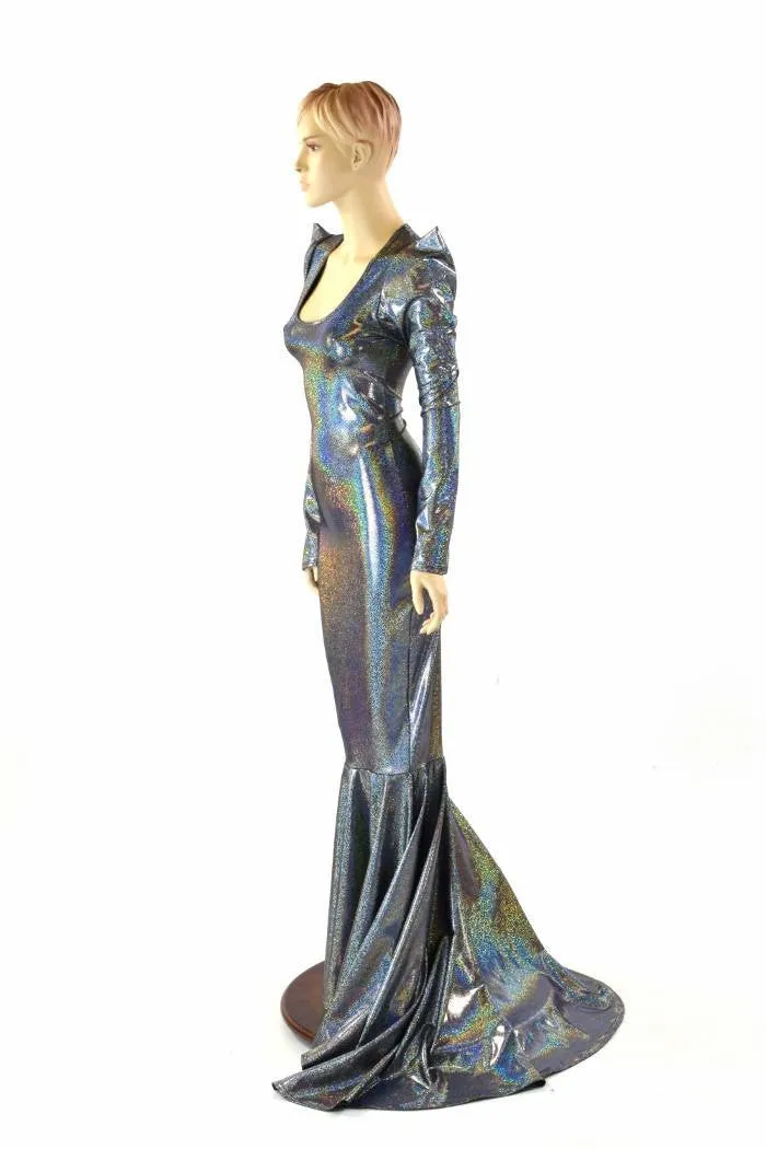 Silver Holographic Gown