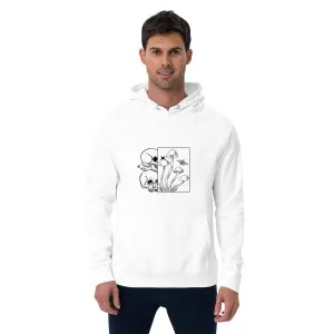 Skull Halloween Graphic Men Eco Raglan Hoodie