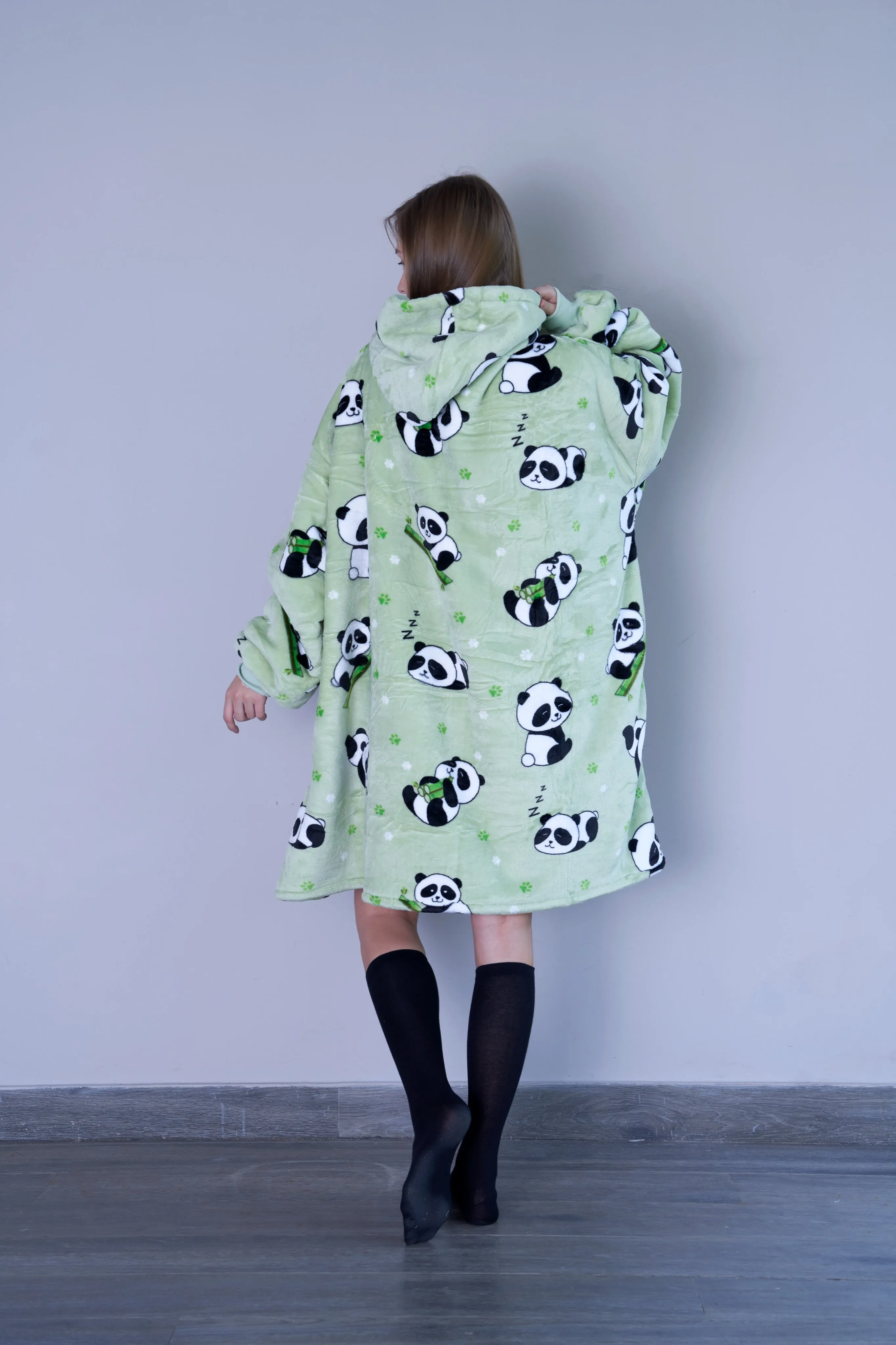 Sleepy Panda - Hoodie Blanket - Comfy Series