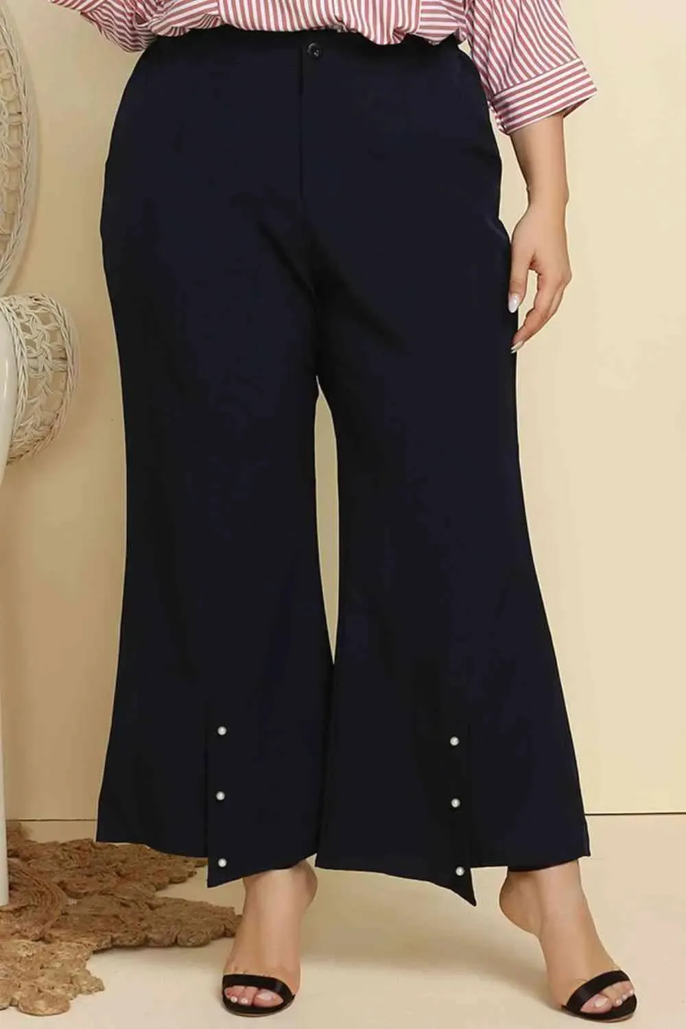 Snag the Coolest Plus Size Hem Flare Pants Now!