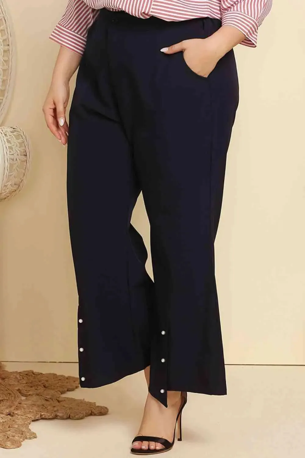 Snag the Coolest Plus Size Hem Flare Pants Now!