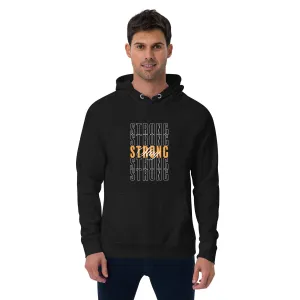 Stay Strong Typography Graphic Men Eco Raglan Hoodie