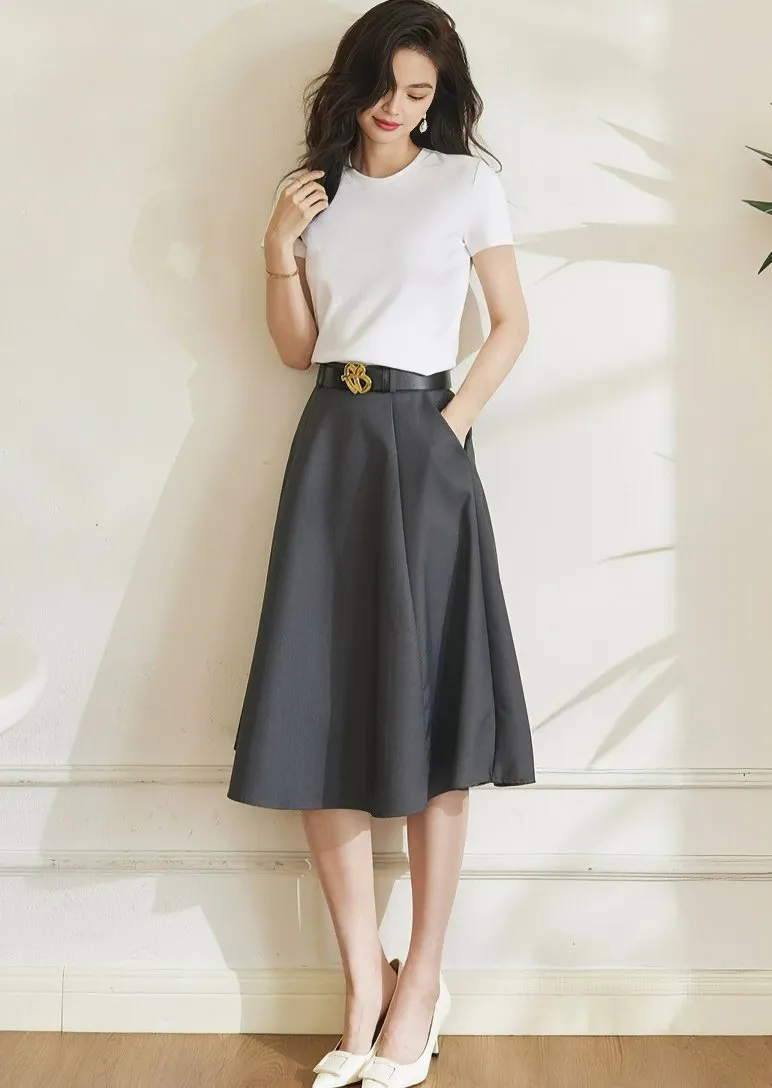 SWING MIDI SKIRT