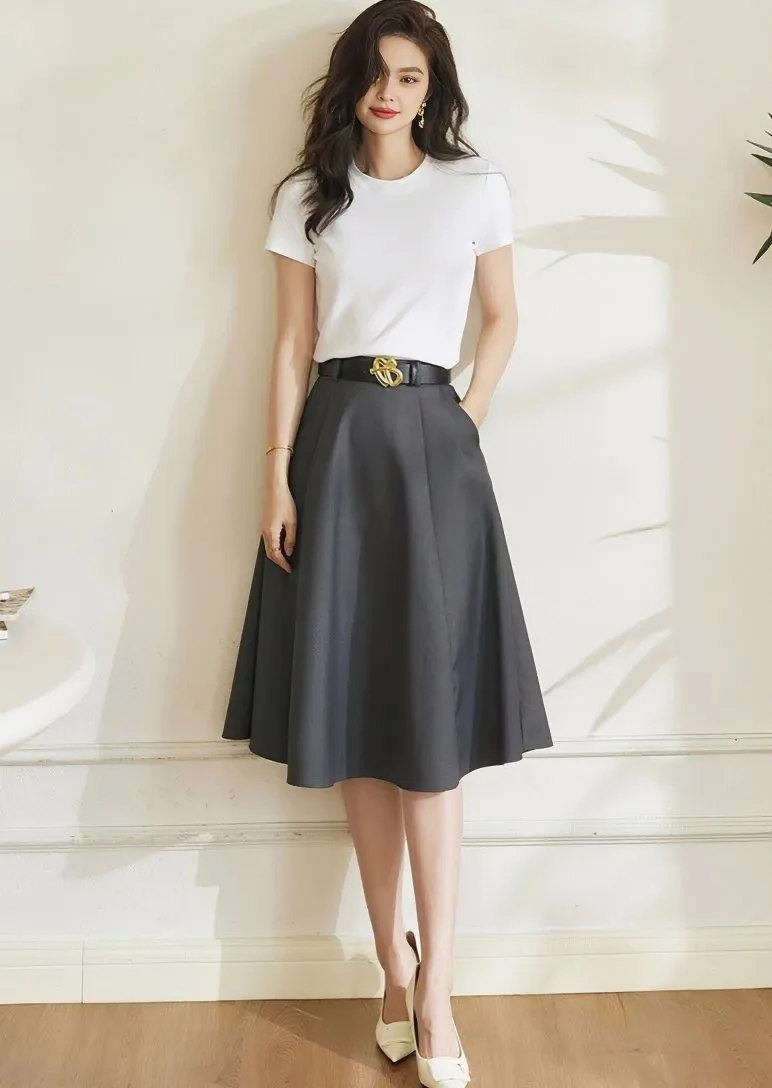 SWING MIDI SKIRT