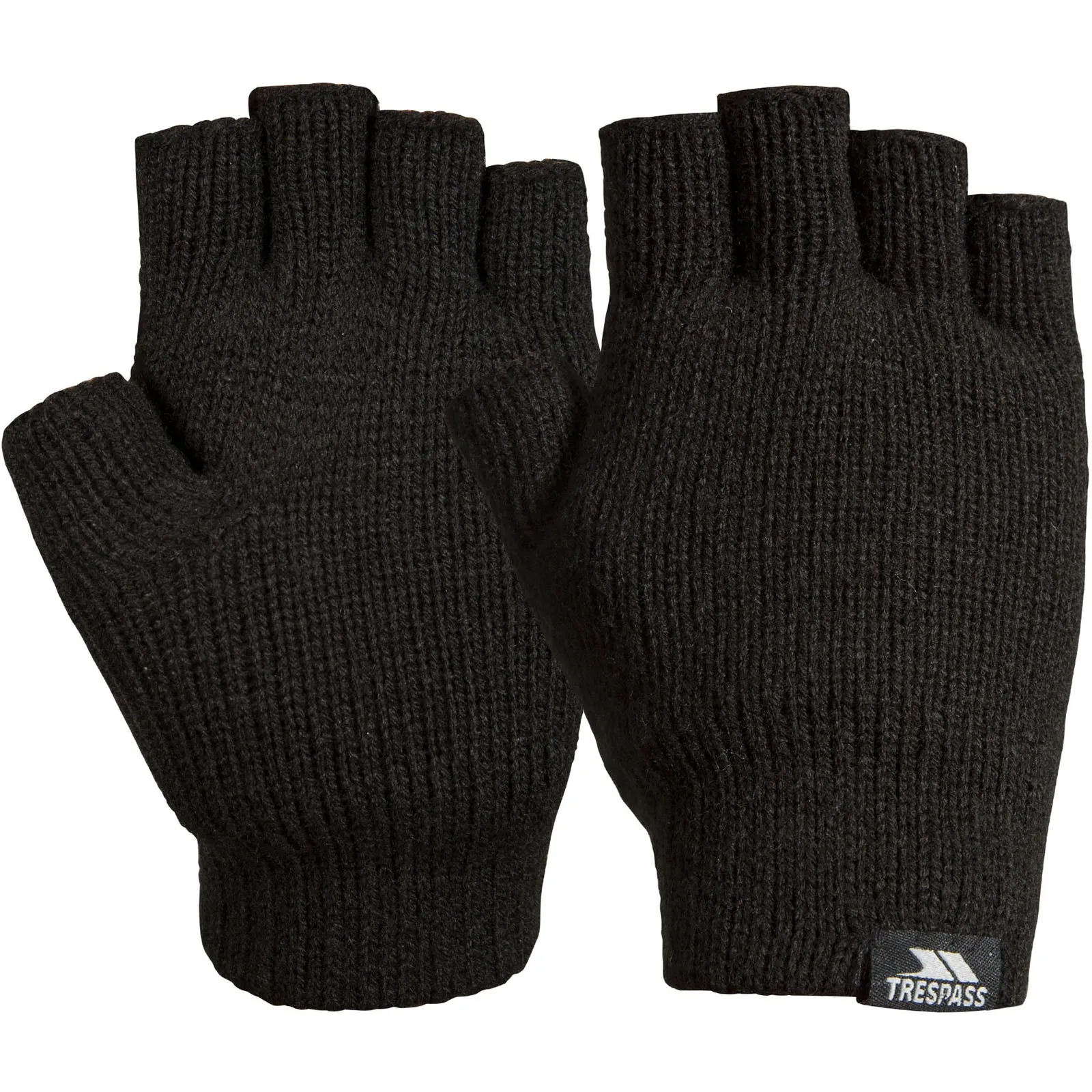 Trespass Adults Dita Fingerless Thinsulate Gloves - Black