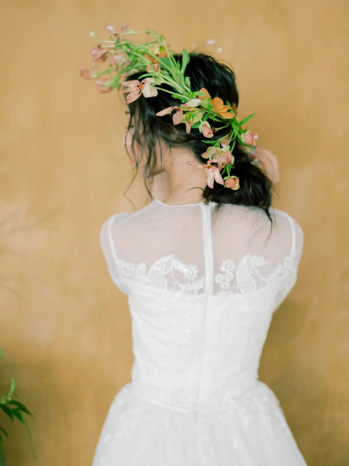 Tulle - Two- Piece Long Sleeves A-Line Wedding Dress, White