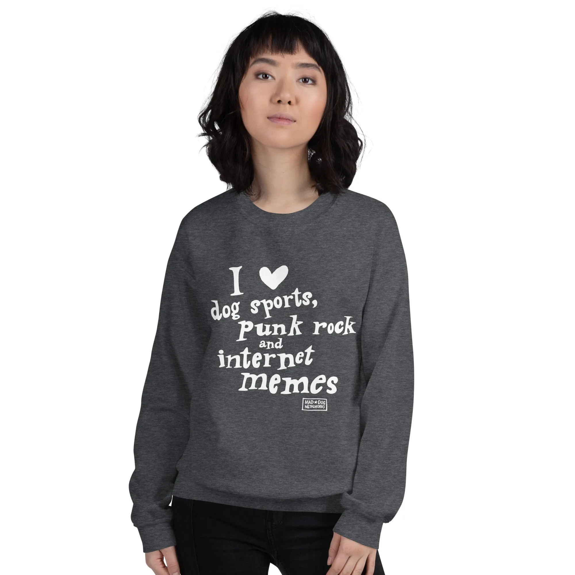 unisex sweatshirt: punk rock