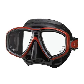 Used Tusa M-212 Freedom CEOS Scuba Diving Mask - Black/Metallic Dark Red