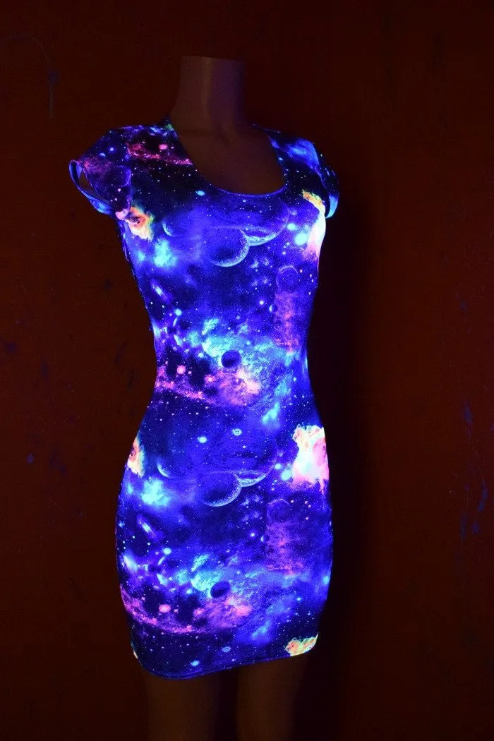 UV Glow Galaxy Dress