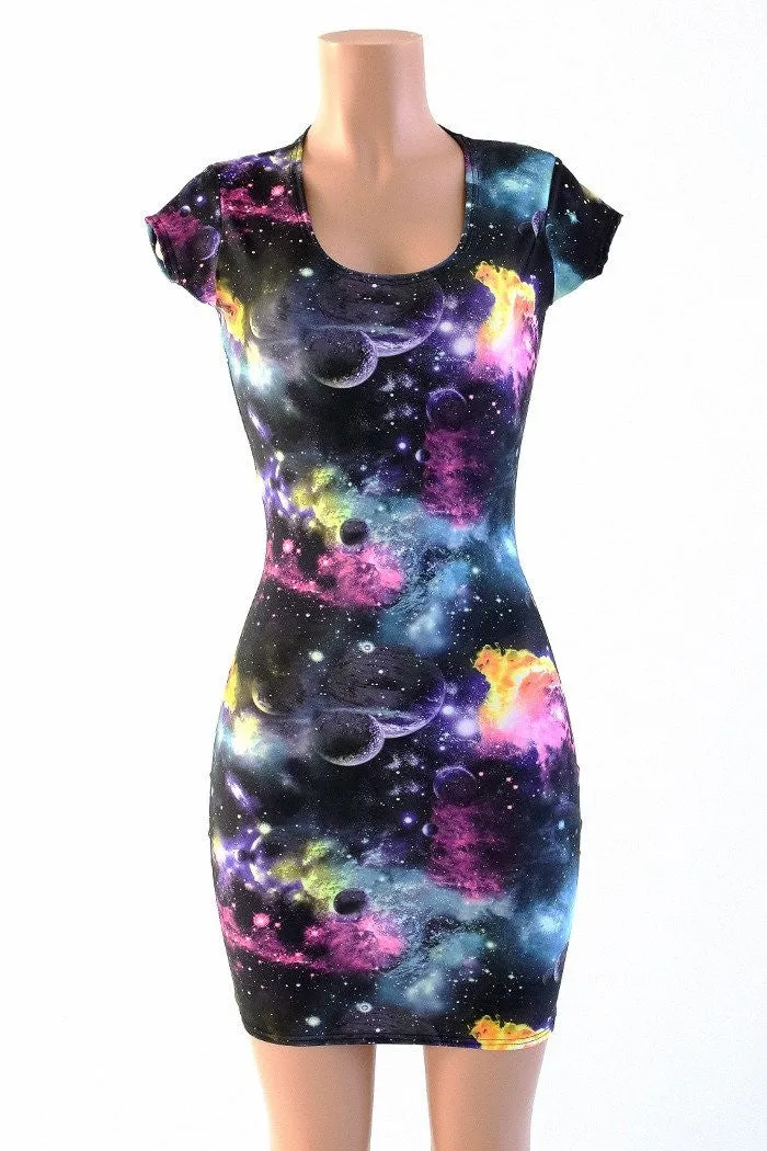 UV Glow Galaxy Dress