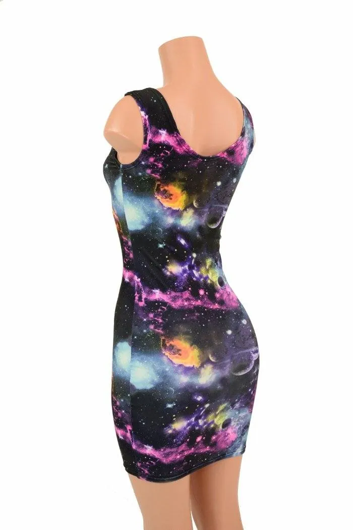 UV Glow Galaxy Tank Dress