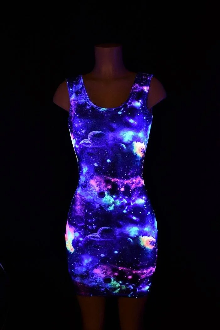 UV Glow Galaxy Tank Dress