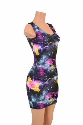 UV Glow Galaxy Tank Dress