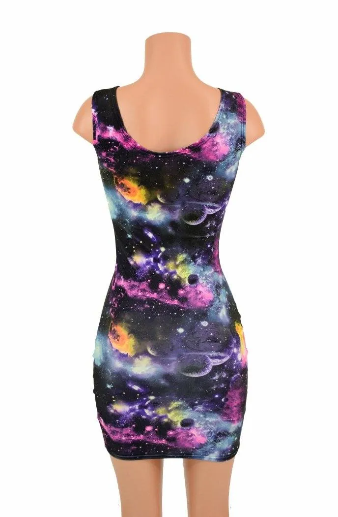 UV Glow Galaxy Tank Dress