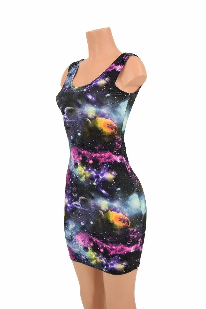 UV Glow Galaxy Tank Dress