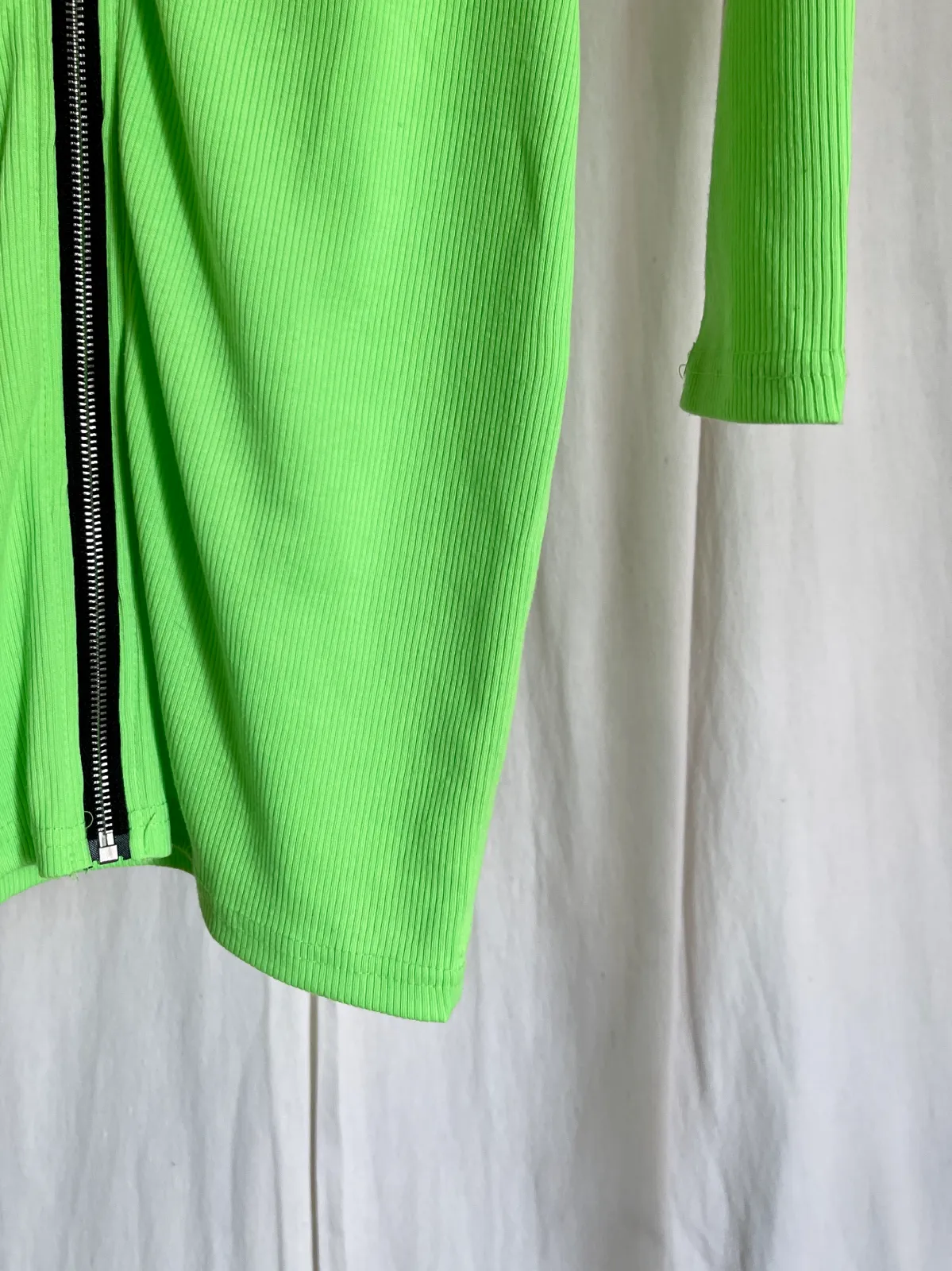 Vintage Neon Green Mini Dress