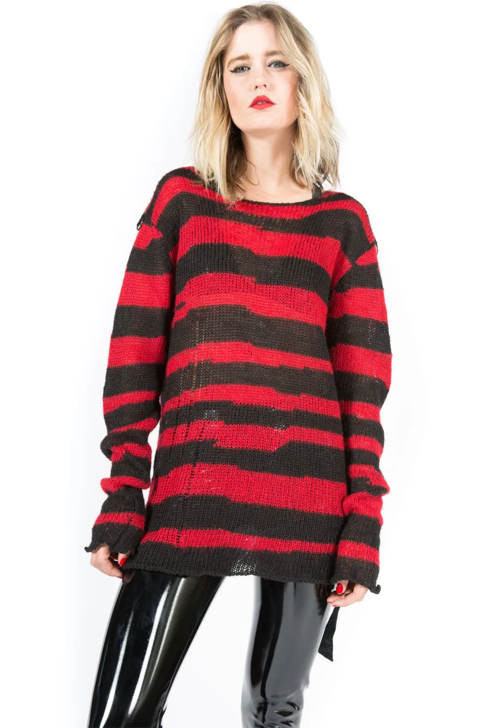 Vintage Nevermind the Mohair Striped Sweater