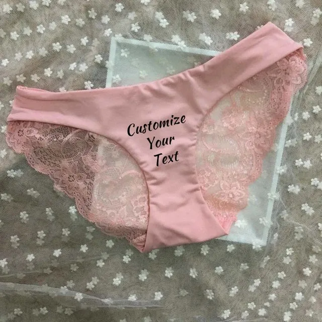 Wapa - Culotte personnalisée en dentelle sans couture