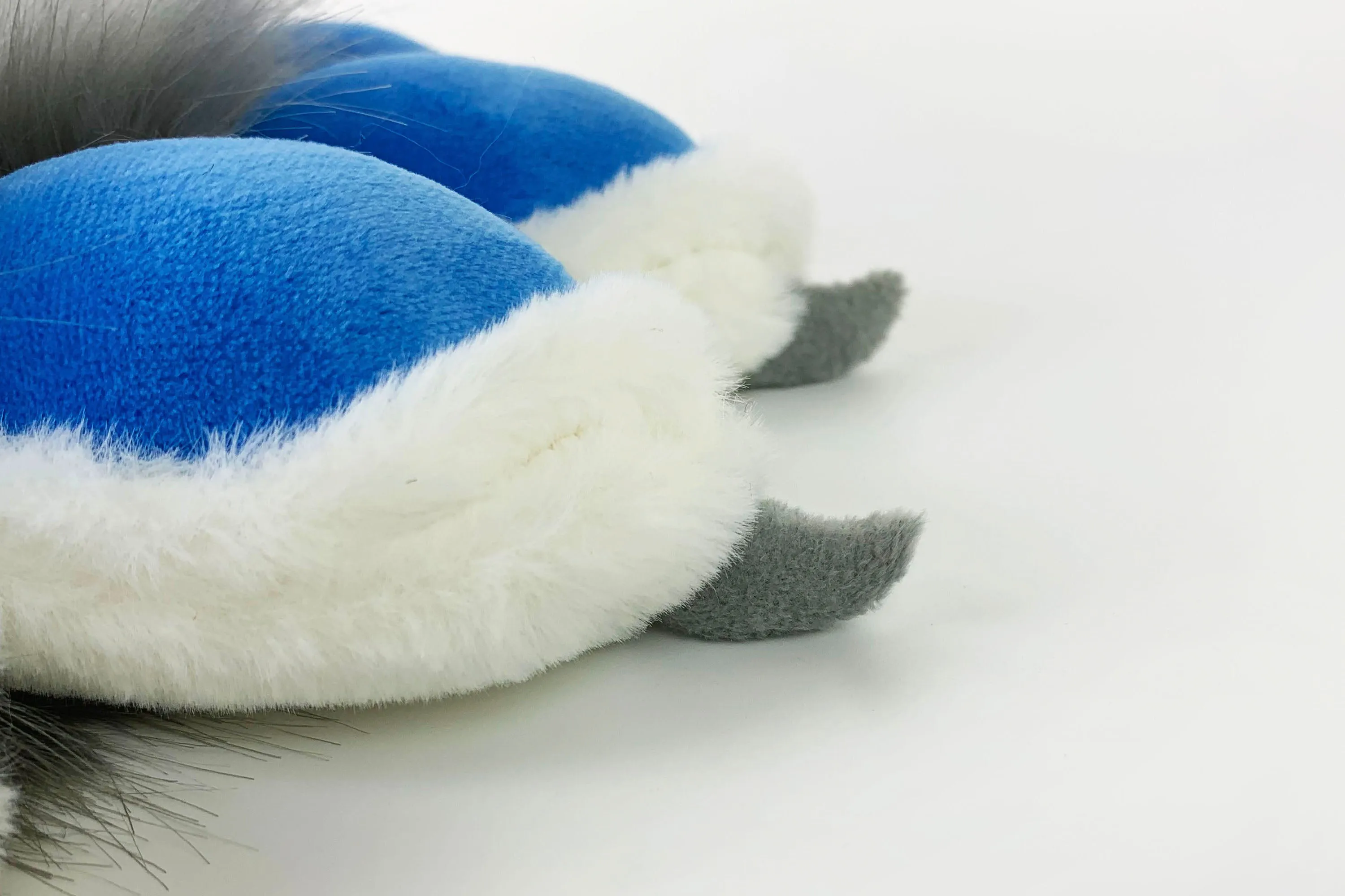 White gray blue cat paws gloves costume cosplay faux fur fluffy fox fursuit paws kitty cosplay fursuit paws gloves handpaws fur paws claws