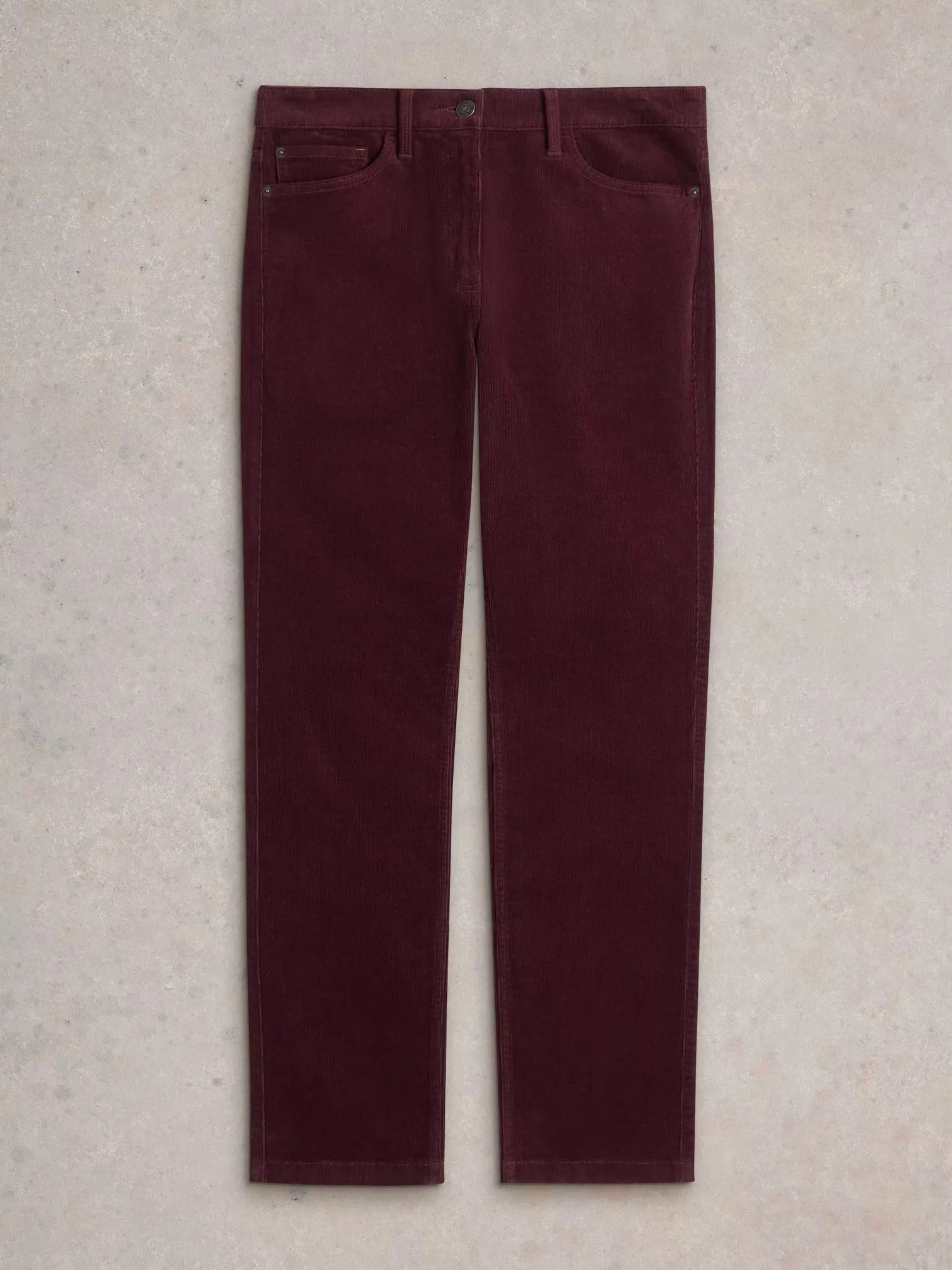 White Stuff Brooke Straight Trouser Mid Plum