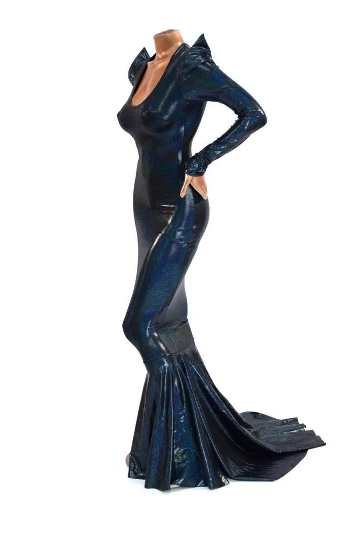 Wicked Black Holographic Gown