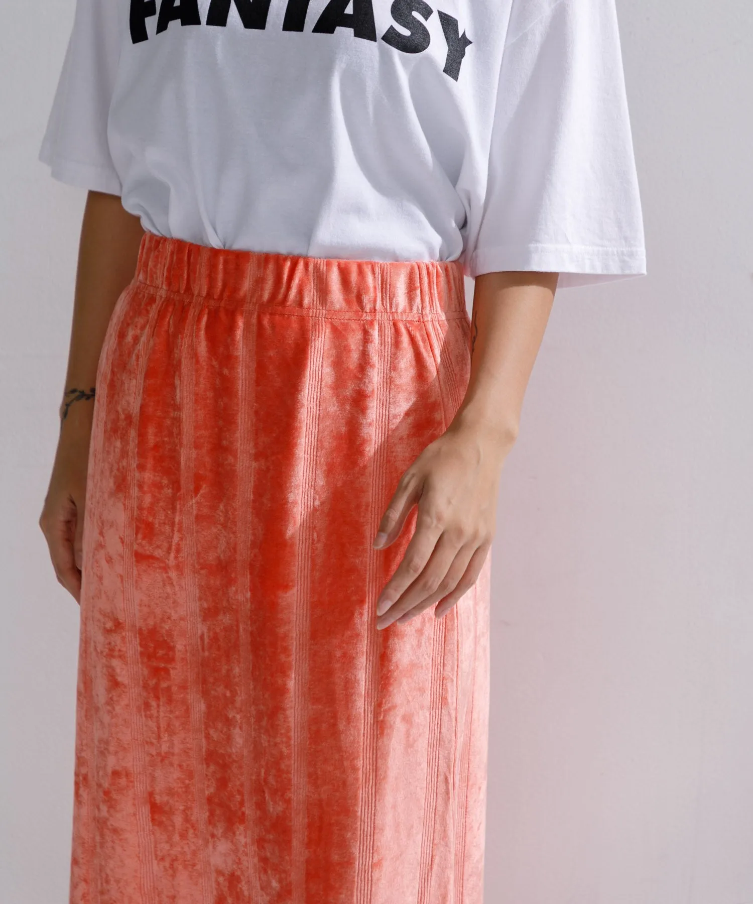 【WOMEN】Robert P’miller Velor Prib Skirt