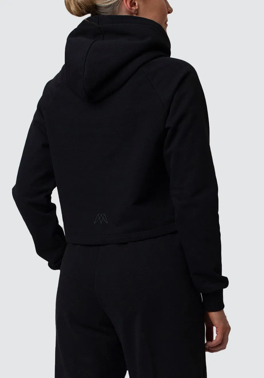 Women's Cropped Hoodie Memore | Black