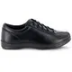 Women's Leather Lace-Up Causal Slip Resistant Shoe 'Liv' - Black