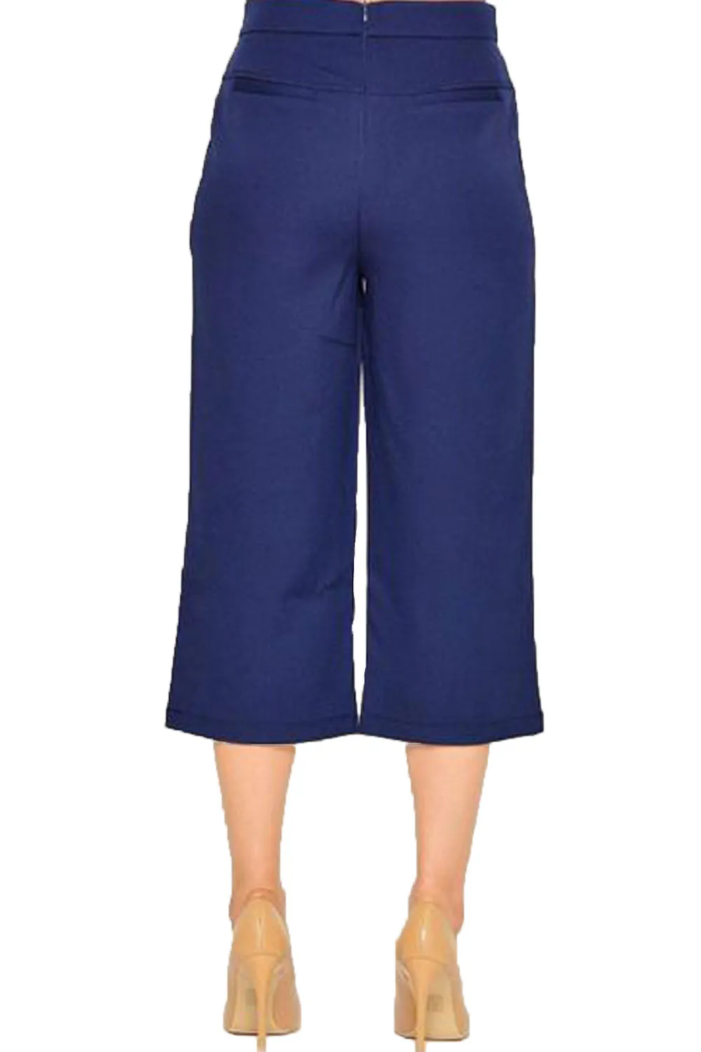 Womens Wide Leg Culottes Pants