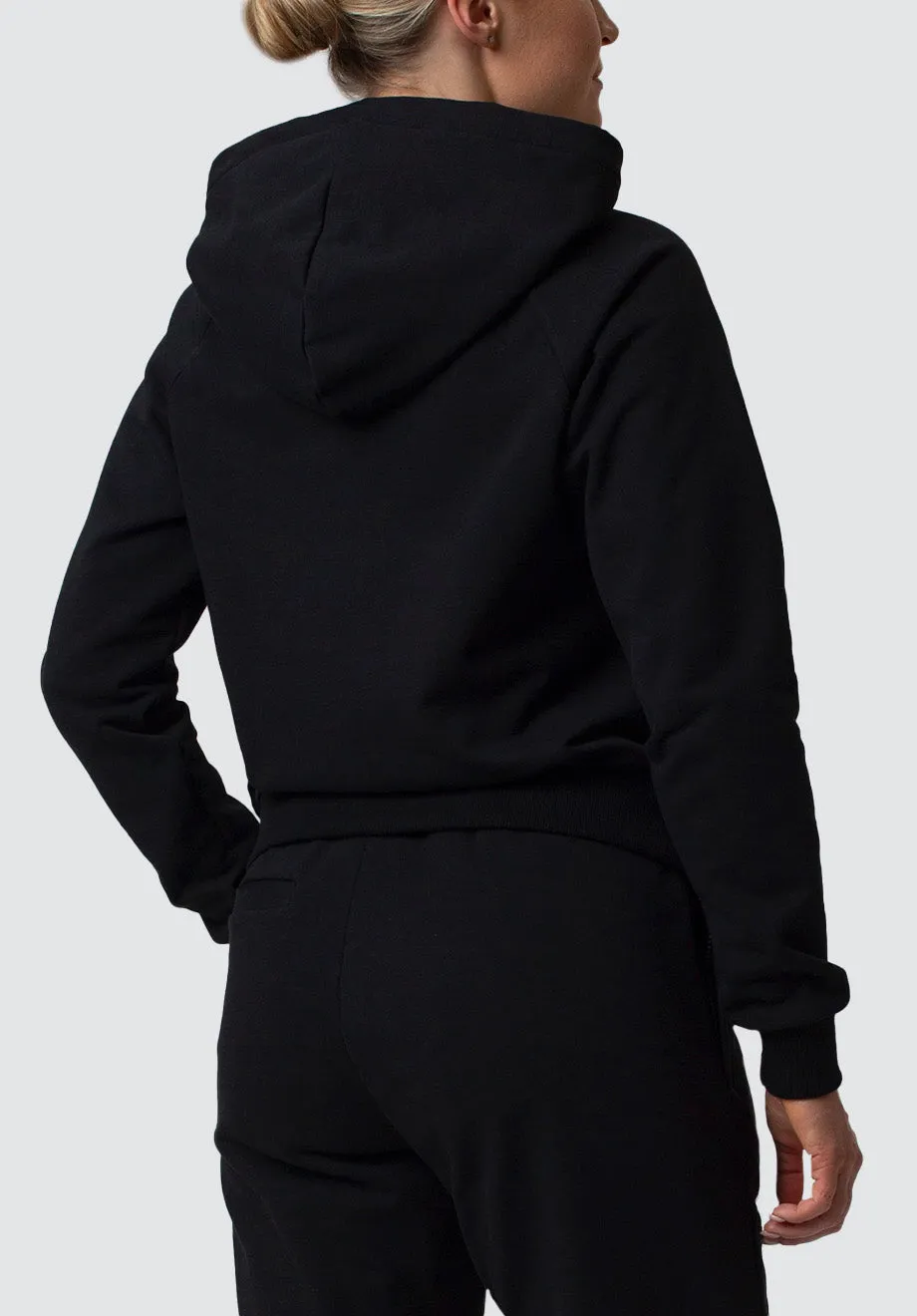 Women's Zipped Hoodie Memore | Black